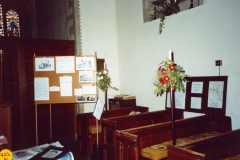 September 1989 Harvest and Flower festival.