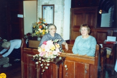 September 1989 Harvest and Flower festival.