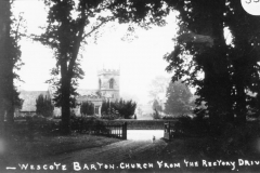 The church from the old rectory drive.