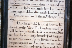 Westcote Barton church boards - Lord's prayer.