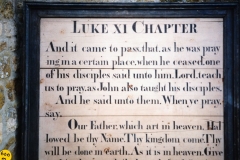 Westcote Barton church boards - Lord's prayer.