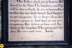 Westcote Barton church boards - Lord's prayer.