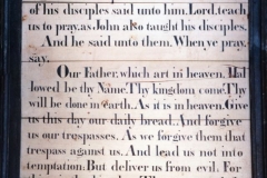 Westcote Barton church boards - Lord's prayer.