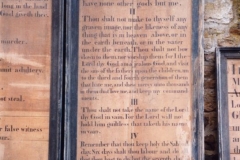 Westcote Barton church boards - The Commandments.
