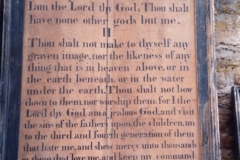 Westcote Barton church boards - The Commandments.