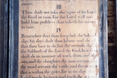Westcote Barton church boards - The Commandments.