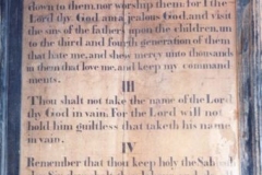 Westcote Barton church boards - The Commandments.