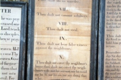 Westcote Barton church boards - The Commandments.