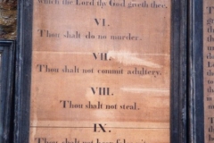 Westcote Barton church boards - The Commandments.
