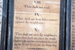 Westcote Barton church boards - The Commandments.