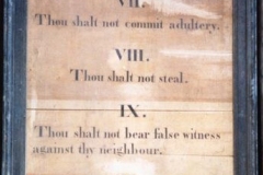 Westcote Barton church boards - The Commandments.