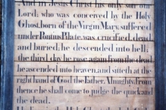 Westcote Barton church boards - The Creed.