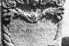 Westcote Barton church boards - gravestone.
