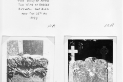 Gravestone inscription recording.