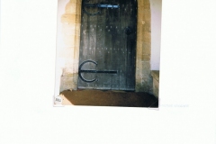 December 1985 Westcote Barton Church. Church door.
