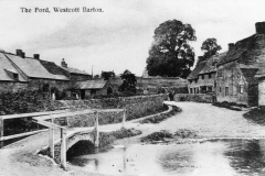 1905 Fox Lane ford, looking north, showing Jarvis Yard/Chapel Yard on the left.