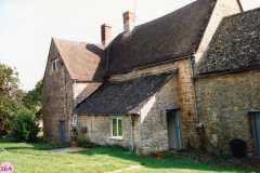 October 1987 Manor Farm Westcote Barton, rear view.